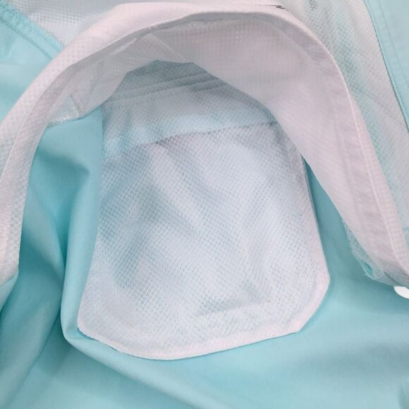 Poncho Shirt Mens 3XL Button Up Short Sleeve Magnetic Pockets Performance Blue - Picture 8 of 14